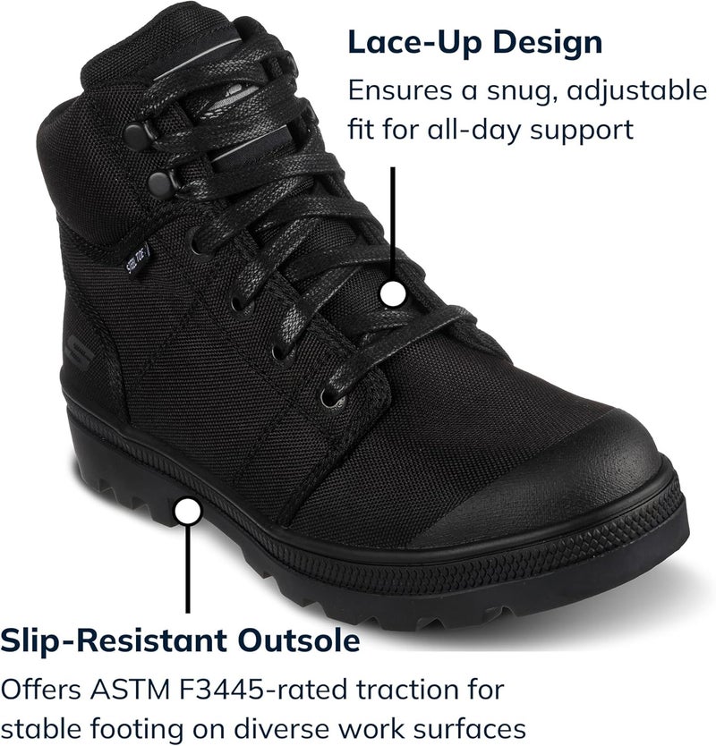 SKECHERS Women's Rotund Darragh Work Lace-Up Safety Toe Boots - Image 2
